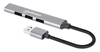 HUB USB V2.0  3 Ptos y V3.0 1 Pto, Aluminio Gris Espacial