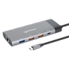 Docking USB-C 10 ptos, 2xHDMI, 5xUSB-A, USB-C, USB-C PD, RJ45, Tarjeta SD-microSD