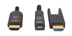 Cable HDMI Fibra Optica M-M  4K@60Hz 50.0M Conector HDMI Desmontable