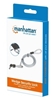 Candado Laptop Dell llave 2.0M, Negro (Wedge N17)