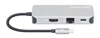Docking USB-C  8 ptos, HDMI, USB-C PD/2xUSBv3.2/USBv2.0, RED,SD/Micro SDD