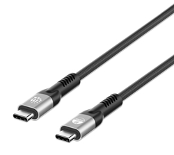 Cable USB-C V4 Thunderbolt4, C-C 1.0M 8K 240W Negro