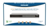 PoE Switch GB 24 ptos 19" 30W/pto, 370W, 2 SFP Ports