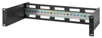 Kit de carril DIN ajustable para rack 19", 2U