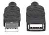 Cable USB V2.0 Ext. Tipo A  0.9M Negro