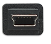 Cable USB V2.0 A-Mini B 0.9M Negro