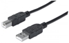 Cable USB V2.0 A-B  0.9M, Negro