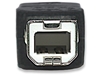 Cable USB V2.0 A-B  0.9M, Negro
