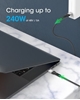 Cable USB-C V4 Thunderbolt4, C-C 2.0M 8K 240W Negro