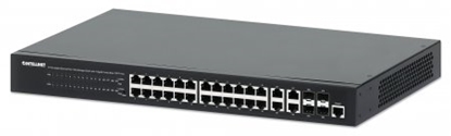 PoE Switch WebAdmin GB 24 ptos 30W/pto, 370W, 4 Base-T/SFP Ports