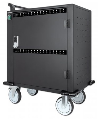 Gabinete de Carga de 32 ptos USB-C, puerta metal
