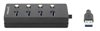 HUB USB-A V3.2  4 Ptos A, Switch on/off por puerto