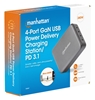 Estación de carga USB-C, 4 puertos USB-C PD, 240W