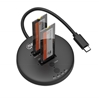 Gabinete QuickDock USB-C 2ptos SSD M.2 NVMe
