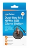 Gabinete QuickDock USB-C 2ptos SSD M.2 NVMe