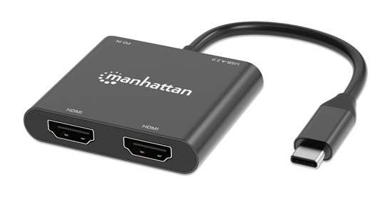 Convertidor USB-C a HDMI 2 puertos 4K - MST