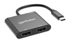 Convertidor USB-C a HDMI 2 puertos 4K - MST