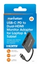 Convertidor USB-C a HDMI 2 puertos 4K - MST