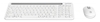 Teclado y Mouse Optico Inalambrico 2.4G & Bluetooth Blanco Combo Tecla Tijera