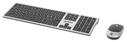 Teclado y Mouse Optico Inalambrico 2.4G Negro combo
