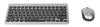 Teclado y Mouse Optico Inalambrico Negro & Plata Mini Combo