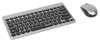 Teclado y Mouse Optico Inalambrico Negro & Plata Mini Combo