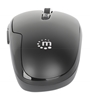 Mouse Optico Inalambrico 6 botones Diestro 2.4G Negro
