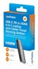 Docking USB-C  4 ptos, HDMI/USB-A/3.5mm/USB-C PD, Sin cable