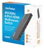 Switch multiviewer HDMI de 4 puertos 4K
