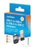 Adaptador USB-C V3.2  Gen1, A-C y C-A 2 pzas.