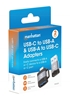 Adaptador USB-C V3.2  Gen1, A-C y C-A 2 pzas.
