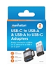 Adaptador USB-C V3.2  Gen1, A-C y C-A 2 pzas.