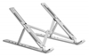 Soporte laptop p/Escritorio, de posiciones, aluminio, Premium