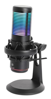 Micrófono Omnidireccional USB con LED RGB y cancelación de ruido