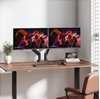Soporte Monitor p/2 Monitor 17 a 45" Escritorio