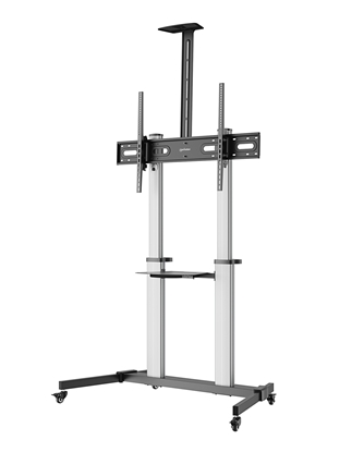 Soporte TV tipo Carro 100 kg, 60 a 80", Aluminio