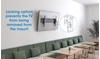 Soporte TV p/pared 75kg, 43 a 90", fijo, extensión frontal