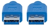 Cable USB V3.2 A-A  1.8M Azul, 5 Gbps
