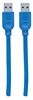 Cable USB V3.2 A-A  1.8M Azul, 5 Gbps