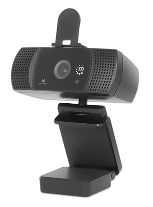 Camara Web Full HD USB Rotacion 360 Negra