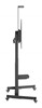 Soporte TV tipo carro 120kg, 60" a 120", manivela, altura ajustable
