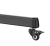 Soporte TV tipo carro 120kg, 60" a 120", manivela, altura ajustable