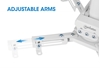 Soporte proyector p/techo 74 a 114 cm, 35 kg