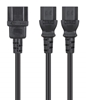 Cable de corriente en Y, 1xC14 a 2xC13,1.8m