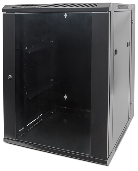 Gabinete 19" Abatible  9U 550mm prof, Ensamblado