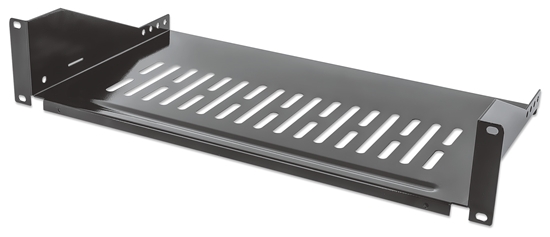Charola Rack 19", 2U, 25cm Vent. 25kg