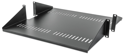 Charola Rack 19", doble lado 2U, 45cm Vent. 25kg