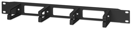 Organizador Cables 19" 1U Anillos Plastico 68mm