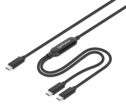 Cable USB-C de carga 100W p/2 dispositivos
