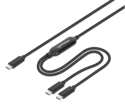 Cable USB-C de carga 100W p/2 dispositivos